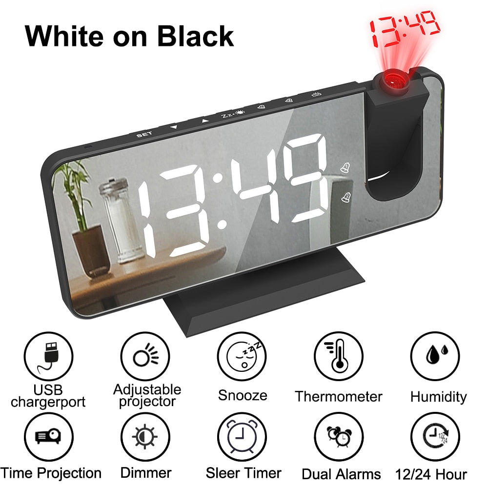 FM Radio LED Digital Smart Alarm Clock
