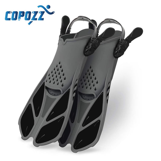 Adjustable Short Adult Snorkel Foot Swimming Flippers