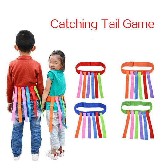 Kids Funny Outdoor Game Catching Tail Training Equipment Toys For Children Adult Kindergarten Boys Girls Teamwork Sport Game Toy